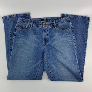 A.N.A. Boot Cut Distressed Medium Wash Denim Jeans